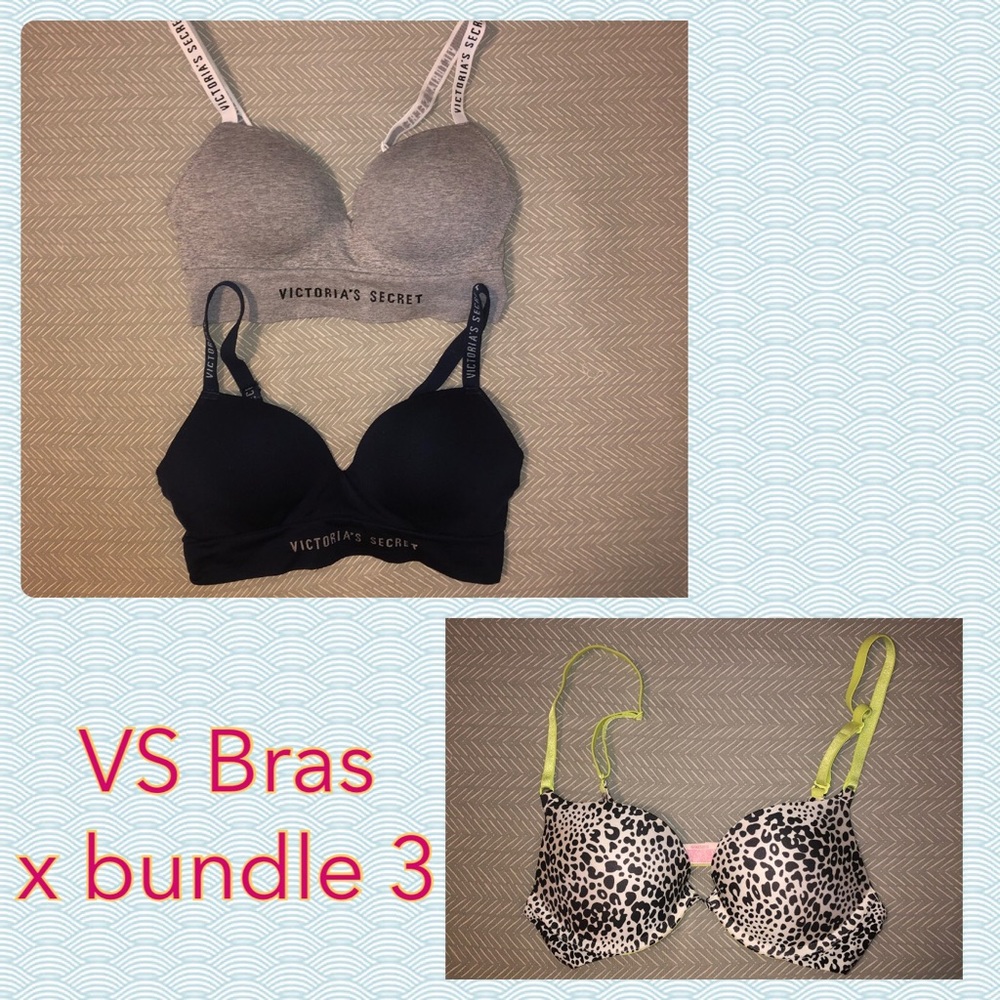 Victoria’s Secret Bras x 3 Bundle [S/32A/34A/32B]